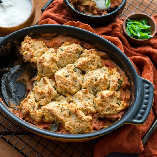 Savory Tomato Cobbler