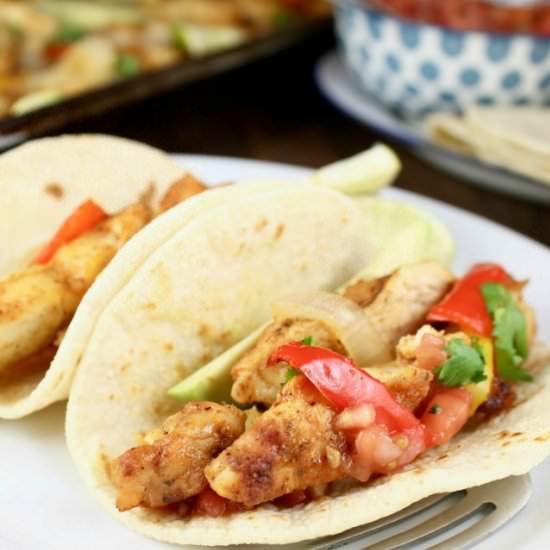 Sheet Pan Chicken Fajitas