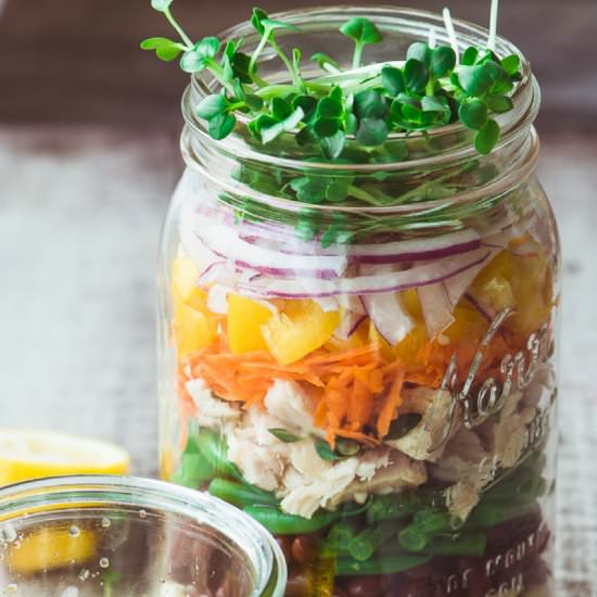 Layered Tuna Salad Jars