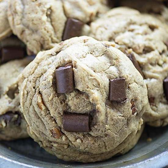 Toffee Pecan Chocolate Cookies