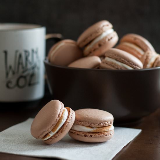 Hot Chocolate Macarons