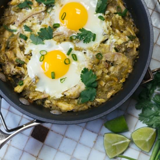 Hatch Green Chicken Chilaquiles