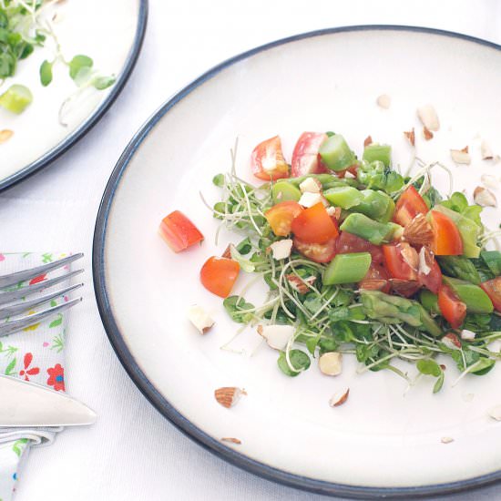 Asparagus & Microgreen Salad