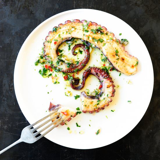 Grilled Octopus with Chimichurri