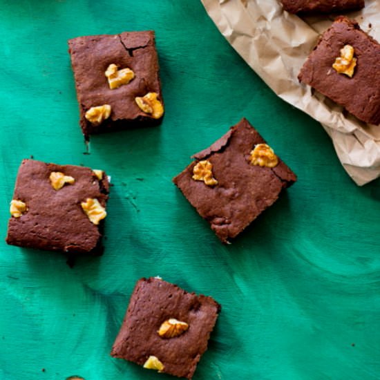Coffee Walnut Brownies