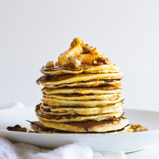 Spiced Pancakes with Bourbon Syrup