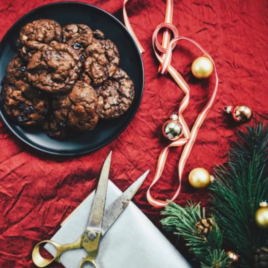 Chocolate & Cherry Cookies