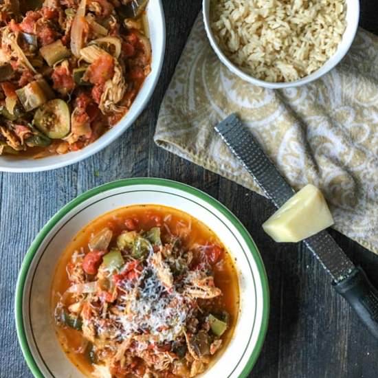Slow Cooker Chicken Ratatouille