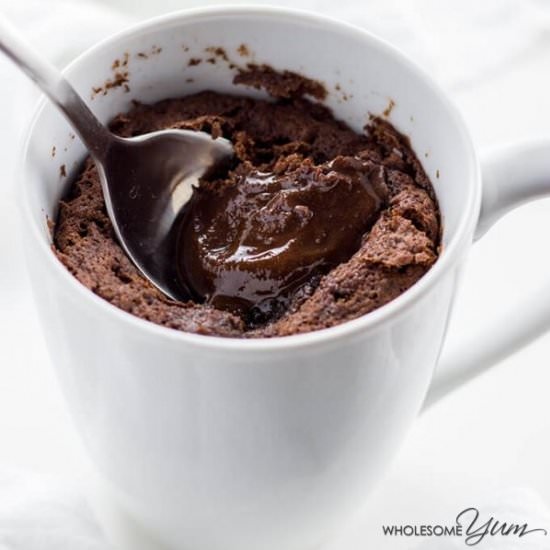 Low Carb Molten Lava Mug Cake