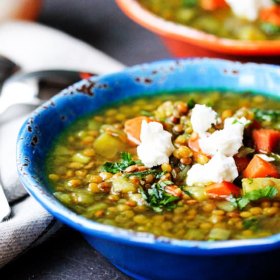 Greek Lentil Soup-Fakes