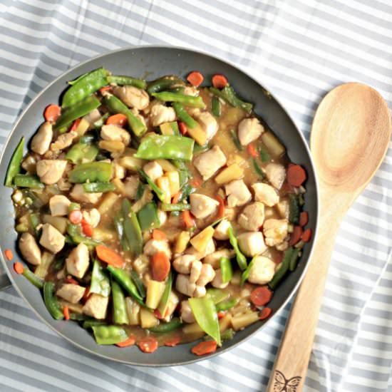 Pineapple Chicken Stir Fry