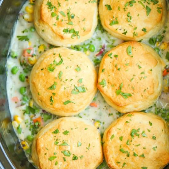 Slow Cooker Chicken Pot Pie
