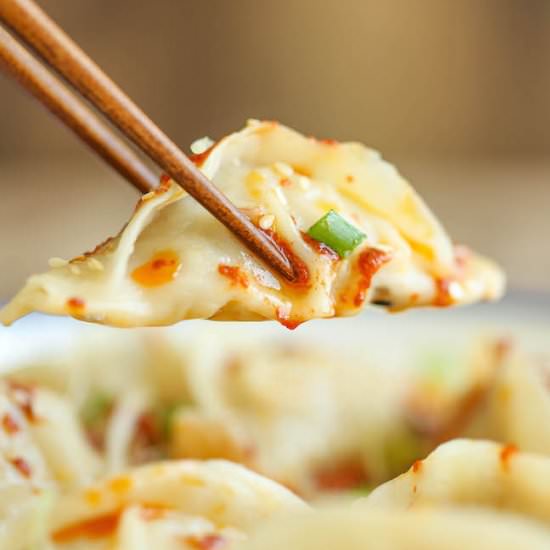 Spicy Chicken Potstickers