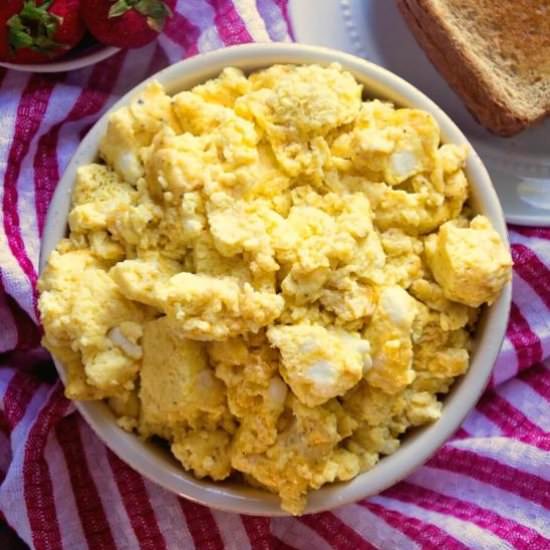 Easy Oven Baked Scrambled Eggs