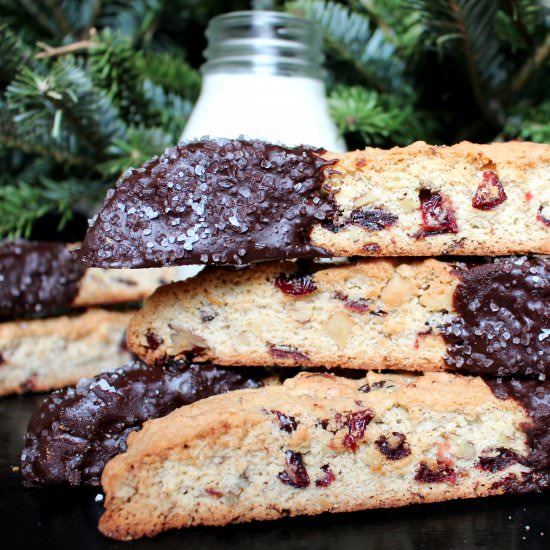 Cran-Walnut Rum Biscotti