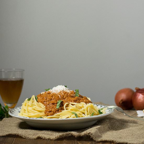 Mom’s spaghetti Bolognese