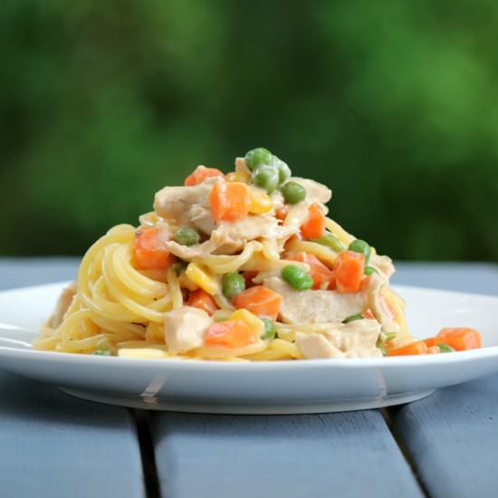 Gluten Free Chicken Pot Pie Pasta