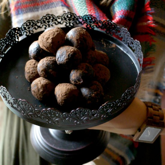 Red Wine Dark Chocolate Truffles