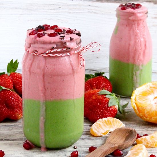 Strawberry Orange Spinach Smoothie