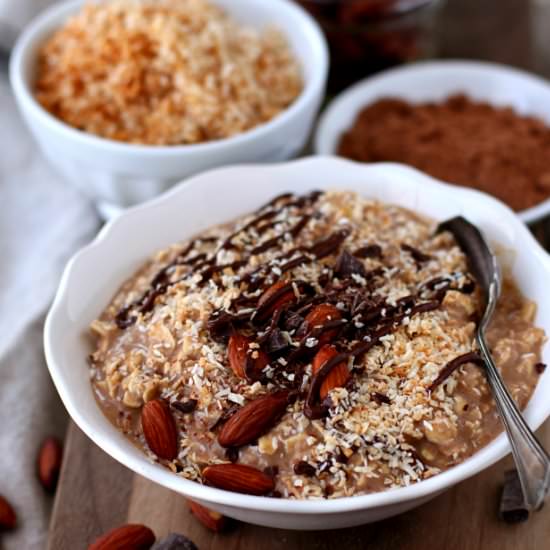 Almond Joy Overnight Oatmeal