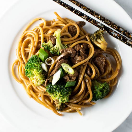 Ginger Beef Noodles