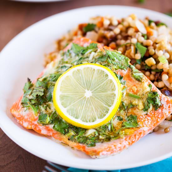 Baked Lemon and Herb Salmon