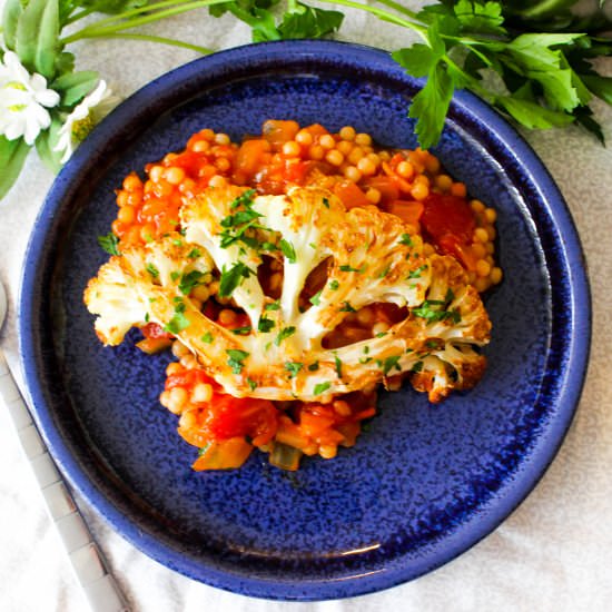 roasted cauliflower shakshuka