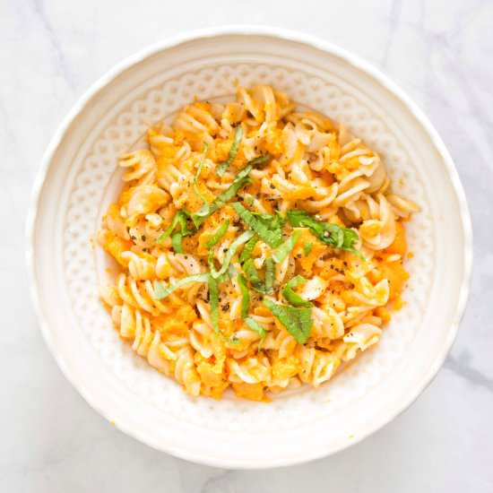 Brown Rice Pasta With Sweet Potato