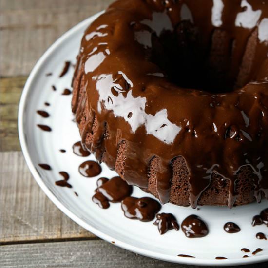 Chocolate Bundt Cake with Ganache