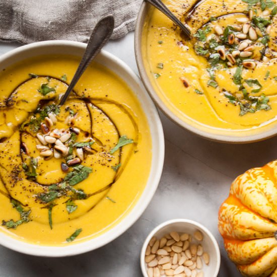Silky Squash & Leek Soup