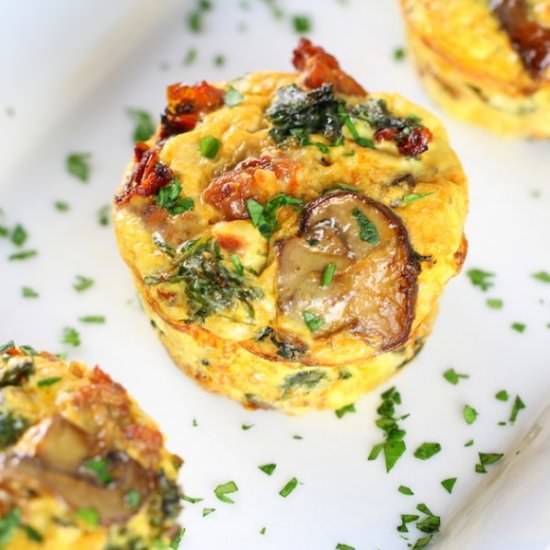 Healthy Kale Egg Breakfast Cups