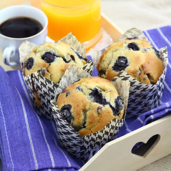 Super Easy Blueberry Muffin