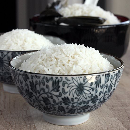 pandan and coconut milk rice