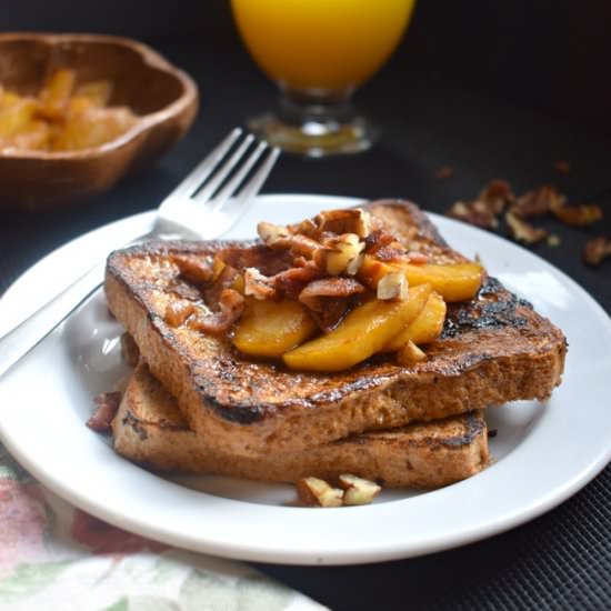 French Toast with Buttered Apples