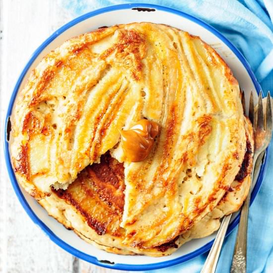 Giant Double Banana Pancakes