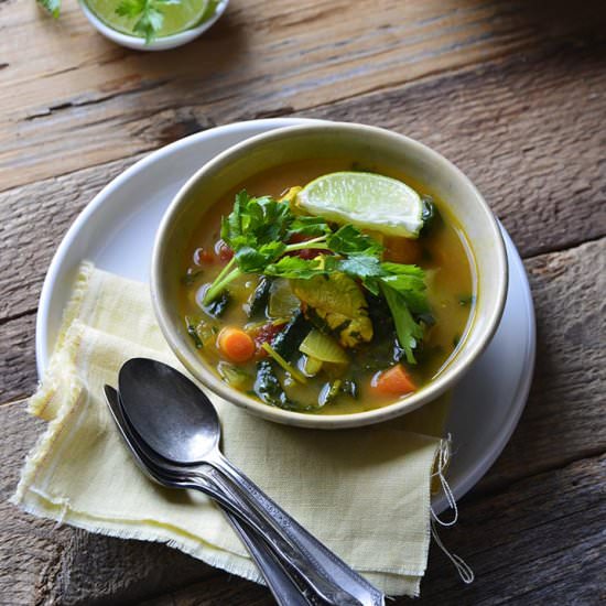 Thai-Inspired Chicken Detox Soup