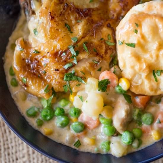 Slow Cooker Crispy Chicken Pot Pie