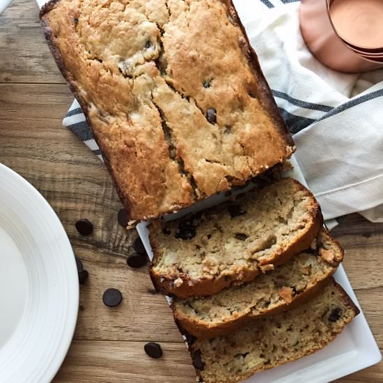 Dark Chocolate Banana Bread