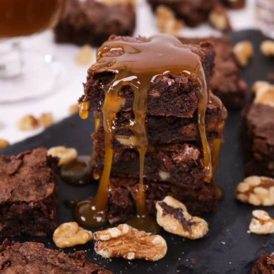 Bourbon Walnut Brownies