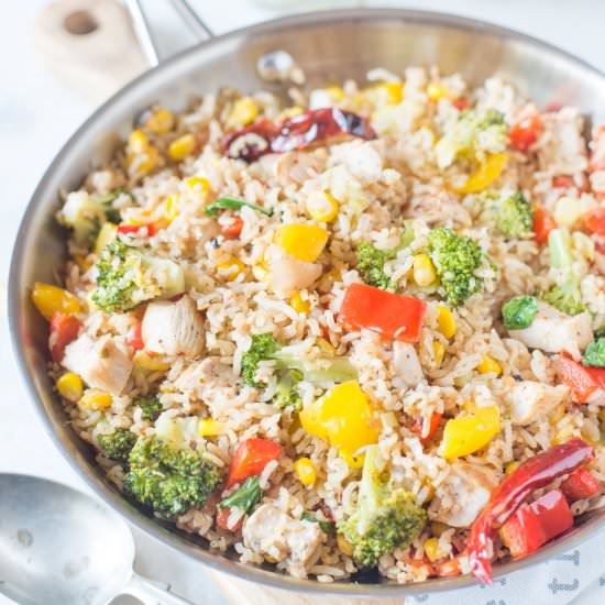 Chicken and Vegetable Brown Rice