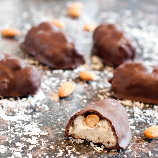 Homemade Mini Almond Joys