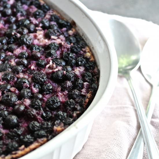 Cozy Blueberry Baked Oatmeal