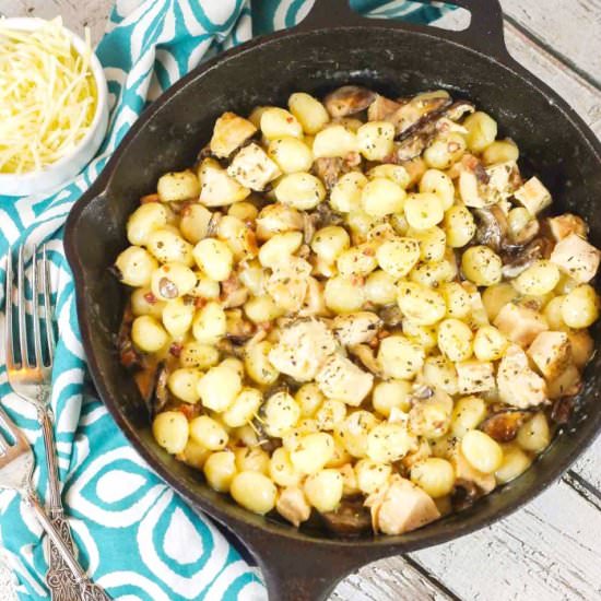 15-Minute Mushroom Pancetta Gnocchi
