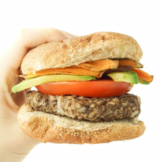 Vegan Black Bean Veggie Burgers