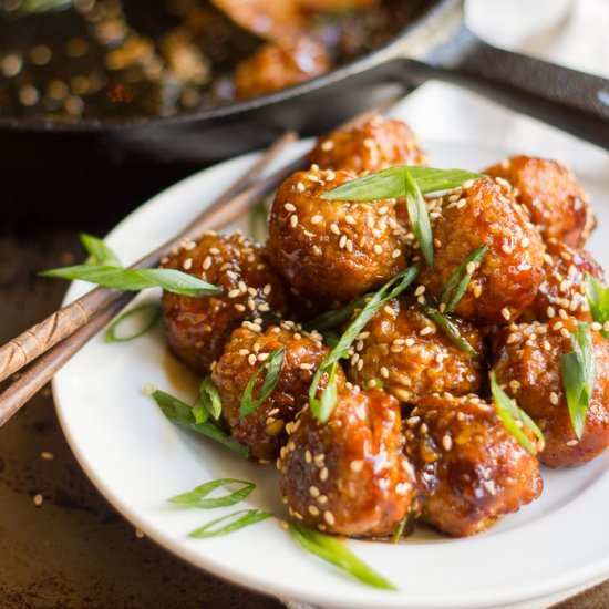Teriyaki Tempeh Meatballs