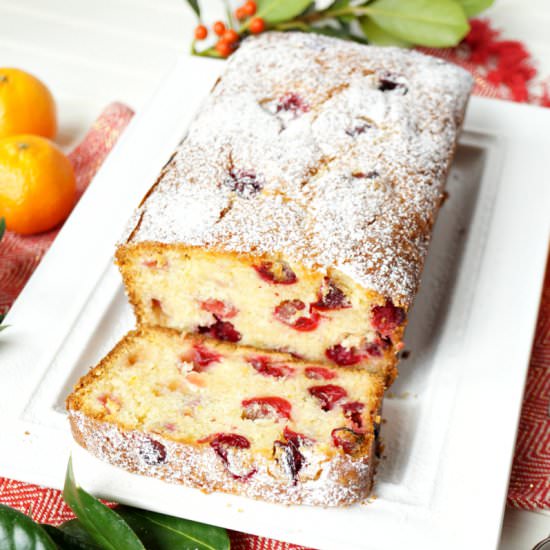 Cranberry Orange Mascarpone Loaf