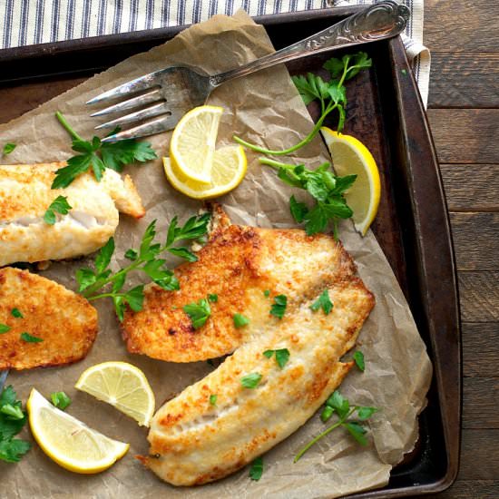 Easy Garlic Parmesan Tilapia
