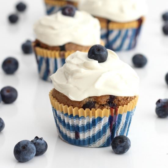 Blueberry Breakfast Cupcakes