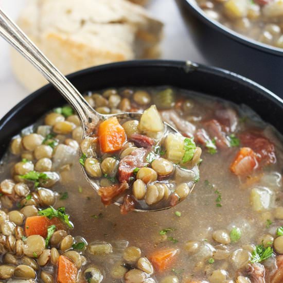(Sort of) Detox Lentil Soup