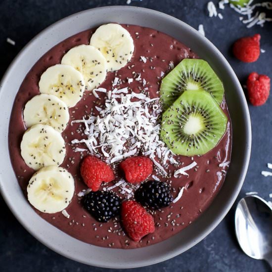 Banana Berry Smoothie Bowl
